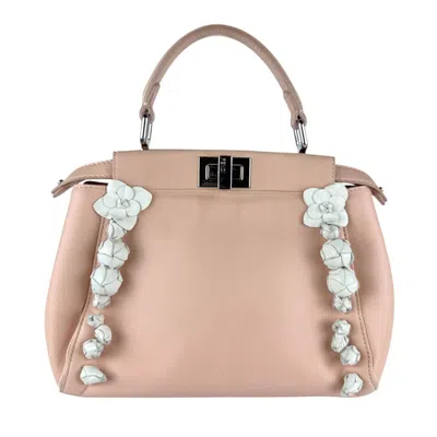 Pre-owned Fendi Pink Leather Handbag Shoulder Bag ()