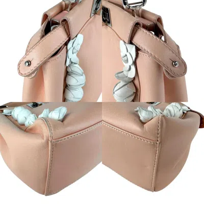 Pre-owned Fendi Pink Leather Handbag Shoulder Bag ()