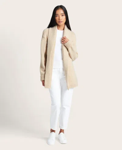 Kenneth Cole Site Exclusive! Shawl Collar Cardigan In Oatmeal
