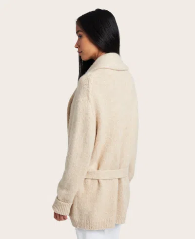 Kenneth Cole Site Exclusive! Shawl Collar Cardigan In Oatmeal