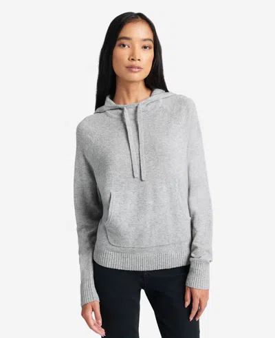 Kenneth Cole Site Exclusive! Knit Hoodie In Heather Grey