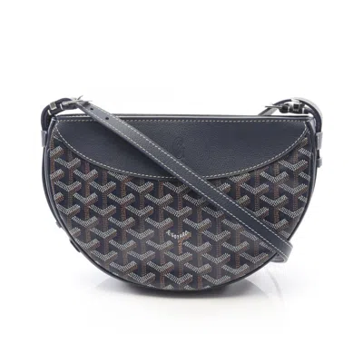 Pre-owned Goyard Navy Pvc Leather Shoulder Bag () In Blue