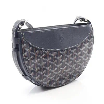 Pre-owned Goyard Navy Pvc Leather Shoulder Bag () In Blue