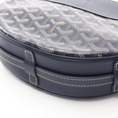 Pre-owned Goyard Navy Pvc Leather Shoulder Bag () In Blue