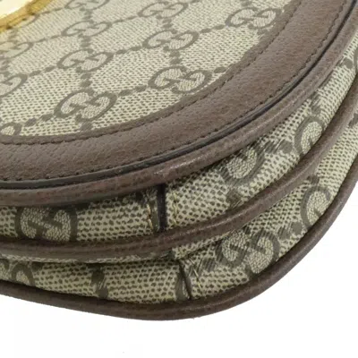 Pre-owned Gucci Beige Brown Gg Supreme Shoulder Bag () In Multi