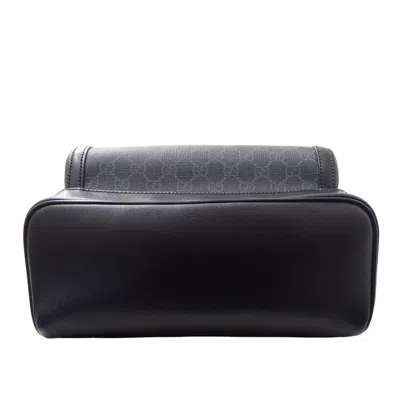 Pre-owned Gucci Black Gg Supreme Backpack ()