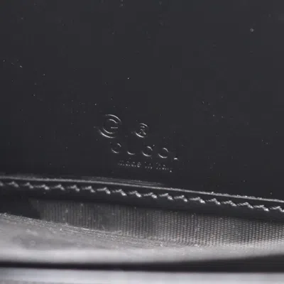 Pre-owned Gucci Black Leather Long Wallet (bi-fold) ()