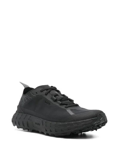 Norda Streamlined Black Sneakers With Rugged Sole In Black
