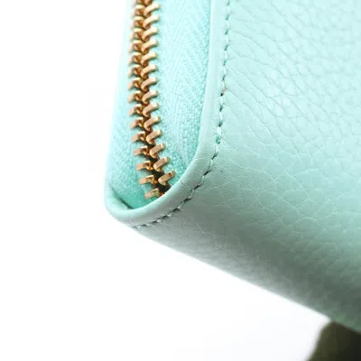 Pre-owned Gucci Blue Leather Long Wallet (bi-fold) ()