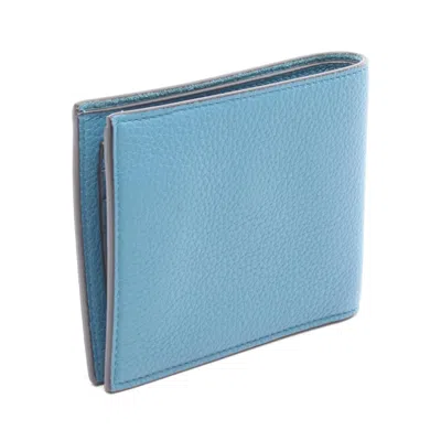 Pre-owned Gucci Blue Leather Wallet (bi-fold) ()