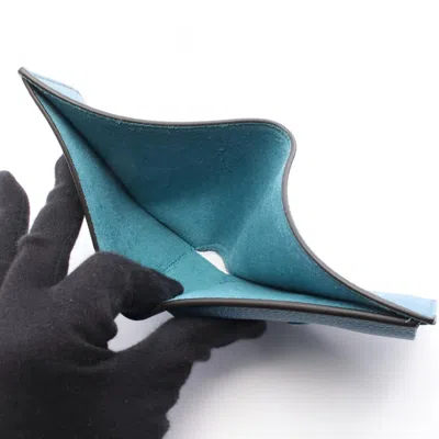 Pre-owned Gucci Blue Leather Wallet (bi-fold) ()