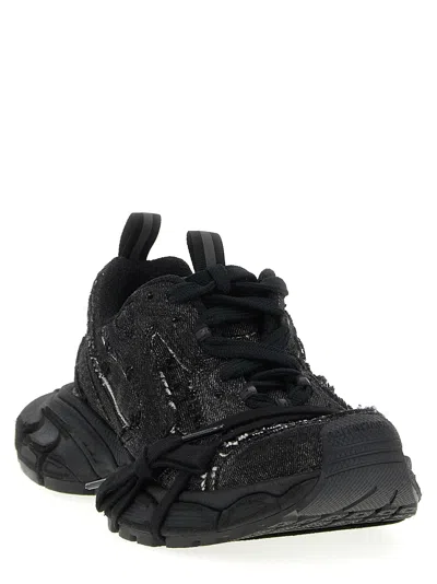 Balenciaga Embossed 3xl Sneakers In Black