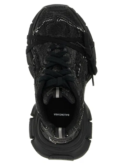 Balenciaga Embossed 3xl Sneakers In Black