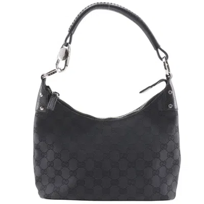 Pre-owned Gucci Gg Canvas Black Gg Canvas Shoulder Bag ()