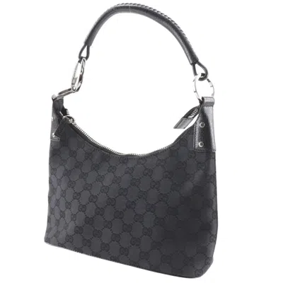 Pre-owned Gucci Gg Canvas Black Gg Canvas Shoulder Bag ()