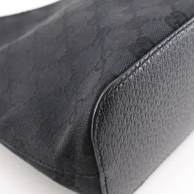 Pre-owned Gucci Gg Canvas Black Gg Canvas Shoulder Bag ()