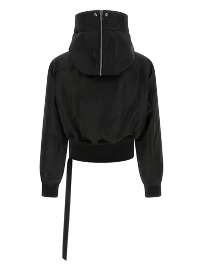 Rick Owens Drkshdw Alice Cropped Down Parka In Black