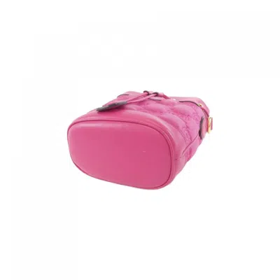 Pre-owned Gucci Pink Nylon Leather Shoulder Bag ()