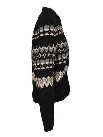 Barena Venezia Anders Caleo 51 Alpaca 22 Lana 25 Poliamid 2 Altre Fibre Knitwear Black In Black