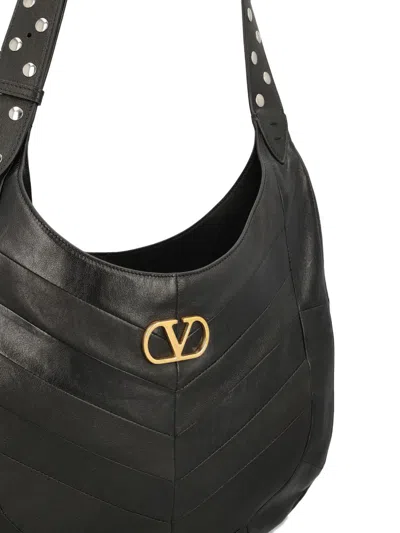 Valentino Hoboho Small Shoulder Bag With Studded Strap