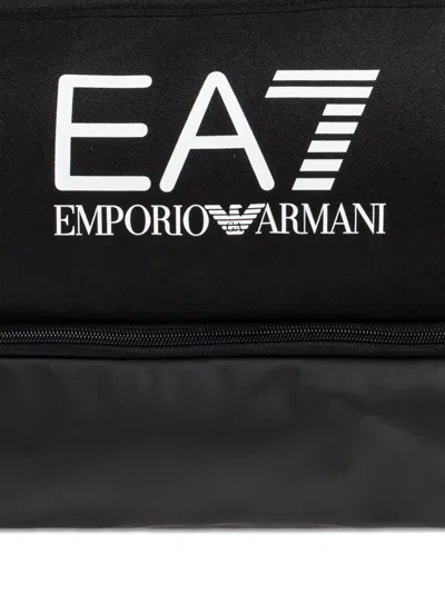 Ea7 Emporio Armani Sports Bag With Logo In Black