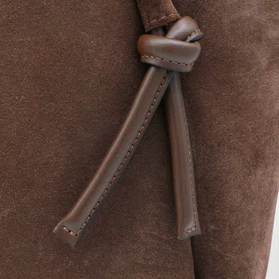 Twinset Knot-detail Logo Tote Bag In Brown
