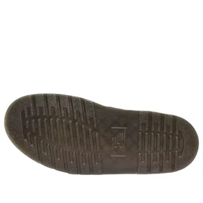 Dr. Martens Black Suede Leather Sandal In Black