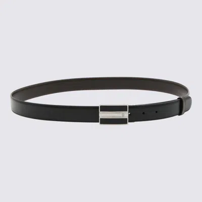 Montblanc Rectangular-buckle Belt In Black