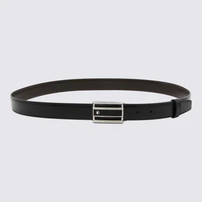 Montblanc Adjustable Belts Metal Buckle In Black