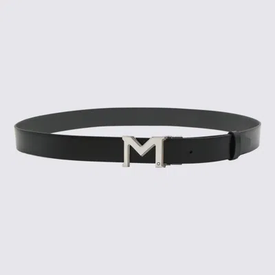 Montblanc Adjustable Length Belt Metal Buckle In Brown