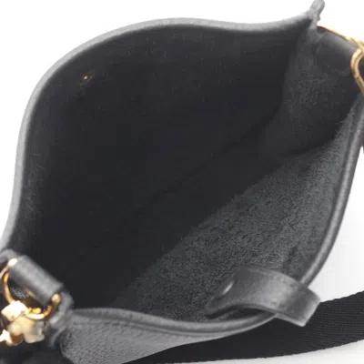 Pre-owned Hermes Black Taurillon Clemence Leather Shoulder Bag ()