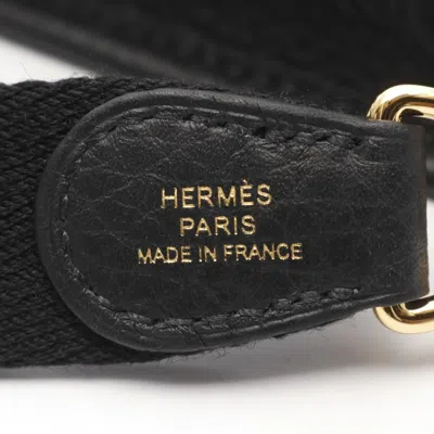 Pre-owned Hermes Black Taurillon Clemence Leather Shoulder Bag ()