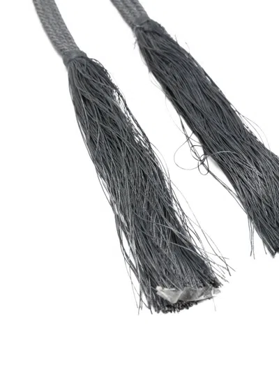 Forte Forte Braided Belt Tassel Ends In Gray