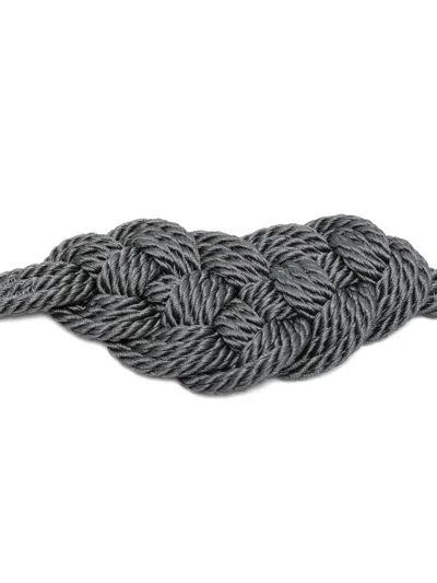 Forte Forte Braided Belt Tassel Ends In Gray