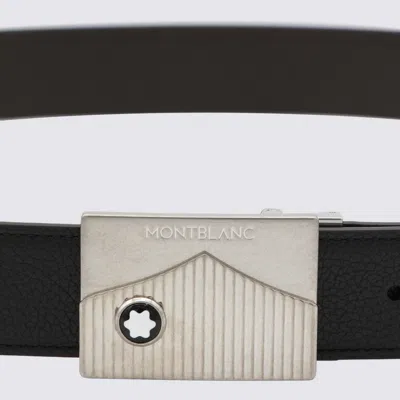 Montblanc Belts Blacks And Greys In Black