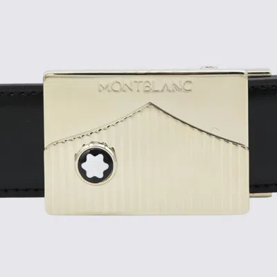 Montblanc Logo-buckle Belt In Black