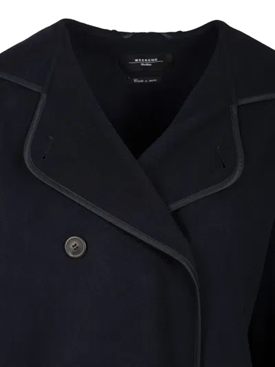 Weekend Max Mara Bergen Coat Coats Blue In Blue