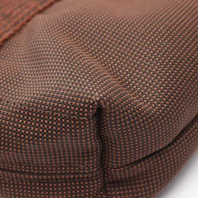 Pre-owned Hermes Brown Nylon Canvas Tote Bag ()