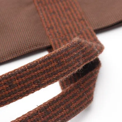 Pre-owned Hermes Brown Nylon Canvas Tote Bag ()