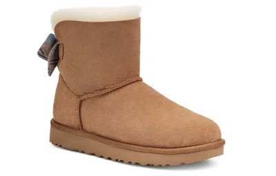 Ugg (wmns)  Mini Bailey Bow Plaid Ribbon In Brown