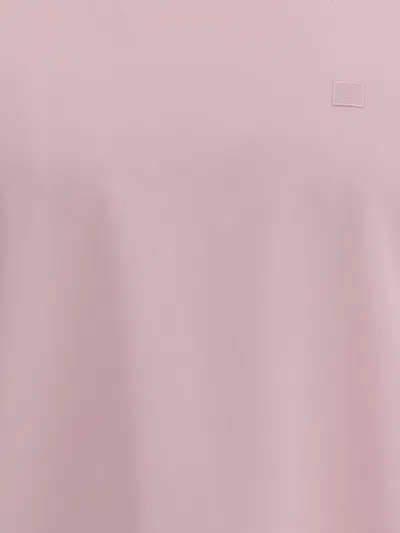 Acne Studios Men Logoed T-shirt In Pink