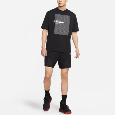 Air Jordan 23 Engineered Mesh Sports Round Neck Short Sleeve Black