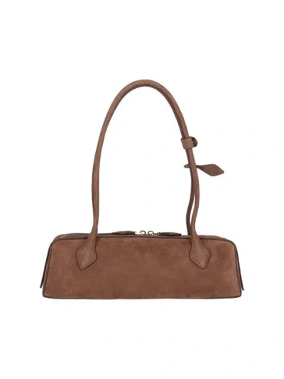 Alaïa Women Brown Le Teckel Medium Shoulder Bag In Brown