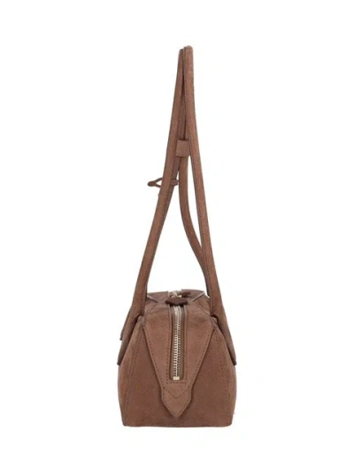 Alaïa Women Brown Le Teckel Medium Shoulder Bag In Brown