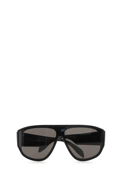 Alexander Mcqueen Mcqueen Graffiti Mask Sunglasses In Black