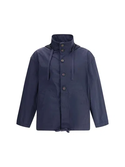 Thom Browne Memory Tech Waterproof Jacket In Blue