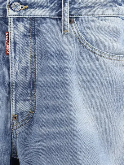 Dsquared2 Men Marine Denim Short In Black