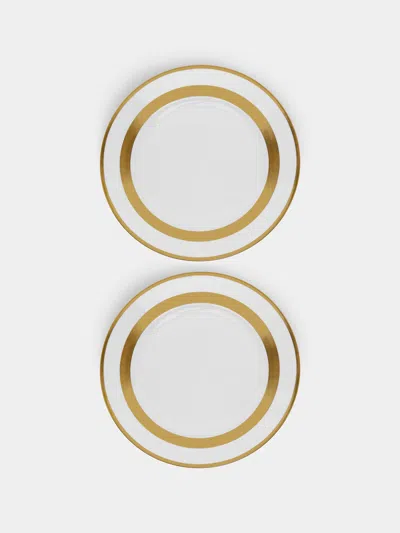 Robert Haviland & C Parlon William Porcelain Dinner Plates - 11in/28cm (set Of 2) In White