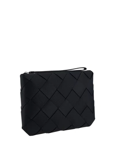 Bottega Veneta Men Clutch Bag In Black