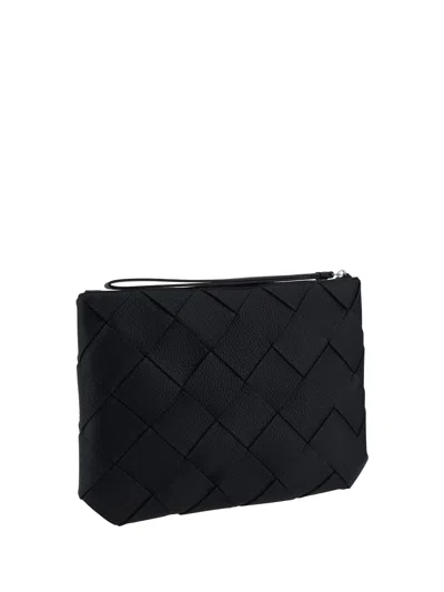 Bottega Veneta Men Clutch Bag In Black